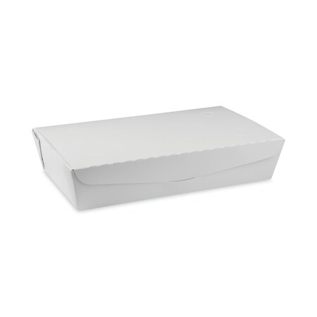 Pactiv EarthChoice OneBox Paper Box, 55 oz, 9 x 4.85 x 2, White, PK100 PK NOB02W